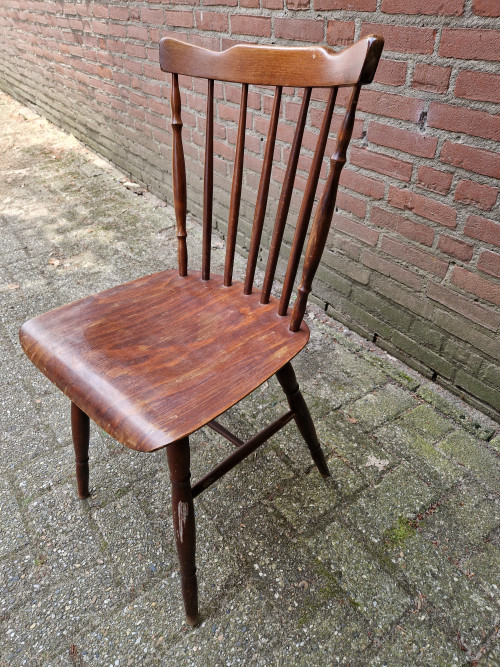 spijlen stoel vintage deens