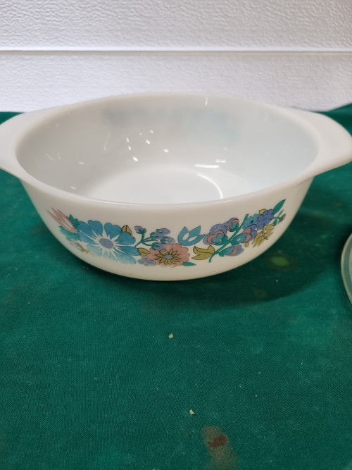 afdekschaal schott mainz bloemen vintage