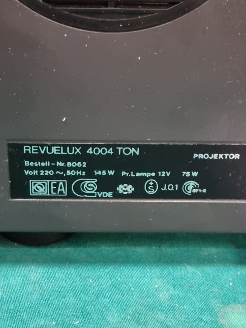 super 8 projector revue lux 4004 ton