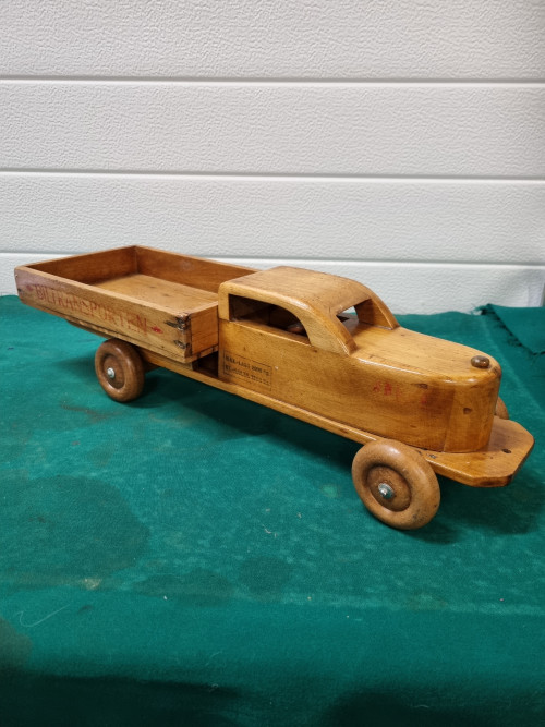 houten wagen met kieper vintage