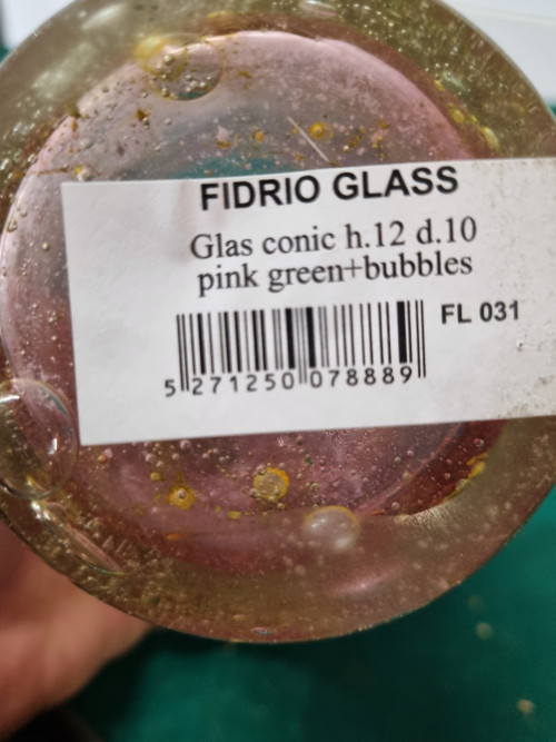 fidrio vazen green bubbles glas